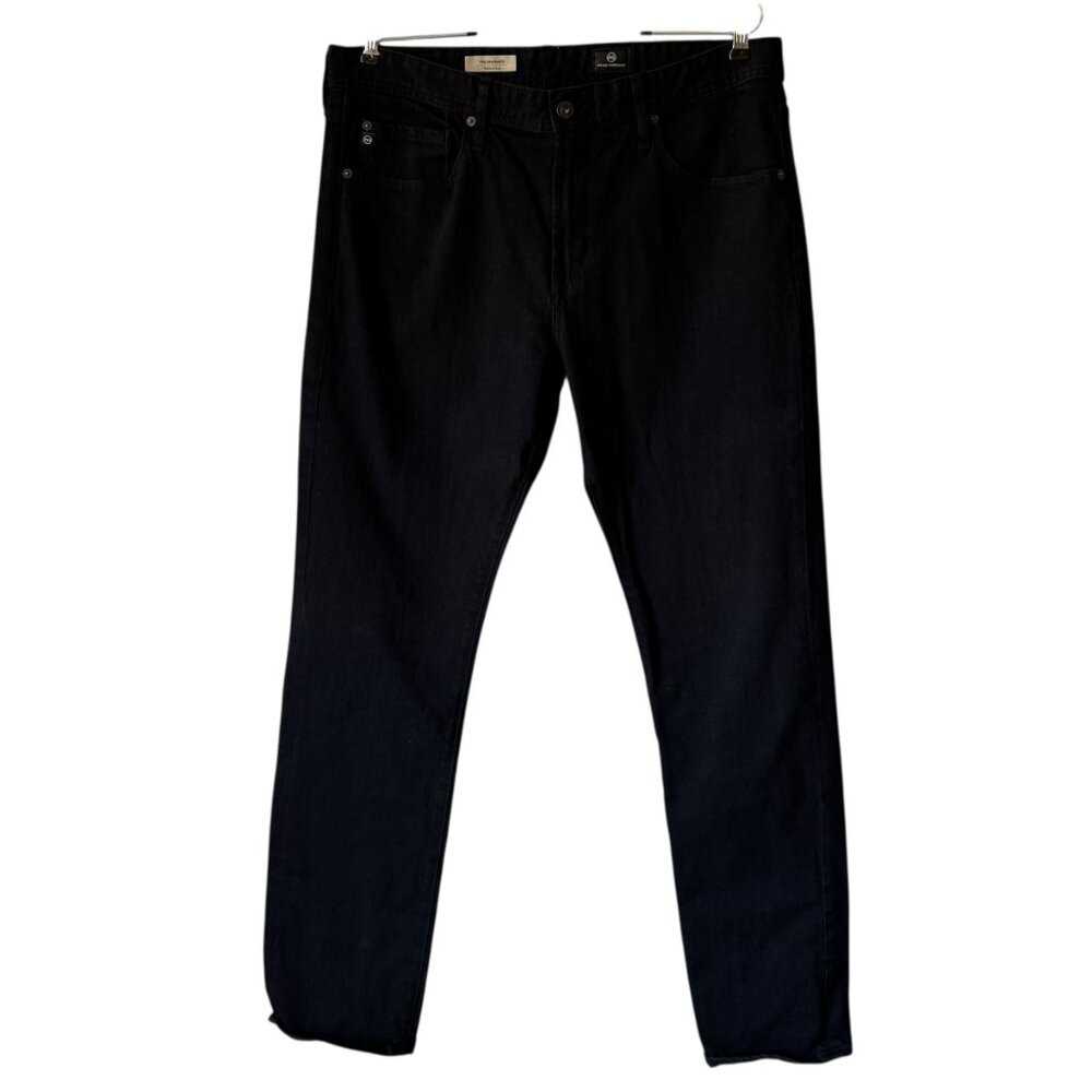 AG Men The Graduate Tailored Leg Black Jeans W34 In33 Classic Comfortable Casual